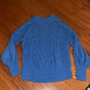 Blue knit Loft sweater